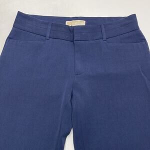 MICHAEL KORS Women’s 4 Navy Blue Flare Leg Dress Pant